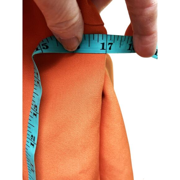 Anne Klein Womens Open Front Orange Blazer Jacket Coat with Pockets Size 0 - Picture 6 of 7